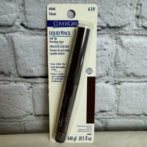 CoverGirl Liquid Pencil Soft Tip Precision Liner Mink Vision (Brown) 610 VTG NOS